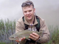 Artist and trout Artist and trout